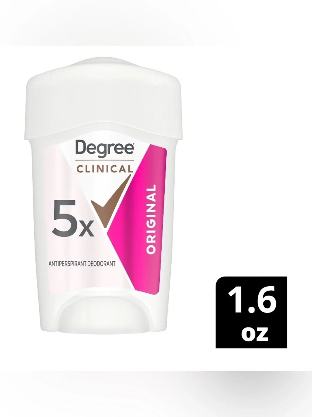 🔥BULK BUY🔥 Degree Clinical 5x Original Soft Solid Deodorant 1.6 oz- PACK OF 24
